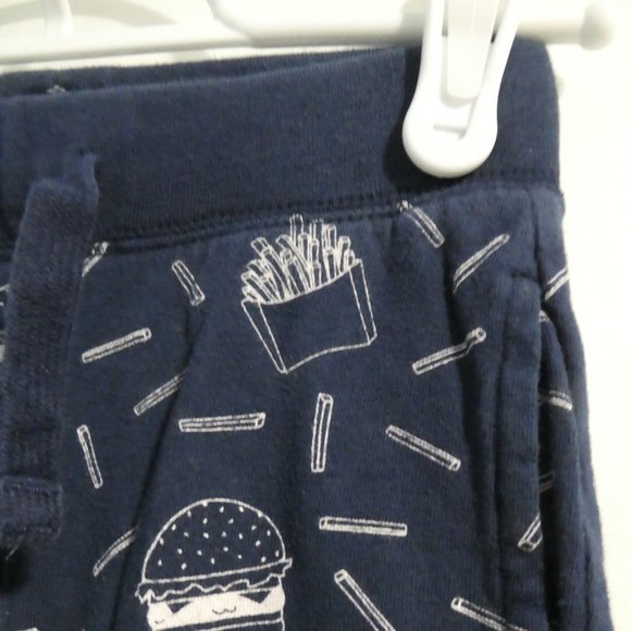 BABY GAP burgers and fries pajama pants with pockets and drawstring waistband - Picture 6 of 14
